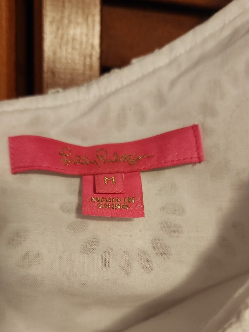 Lilly Pulitzer White Ruffle Shoulder Eyelet Ruffle Top - Picture 2 of 6